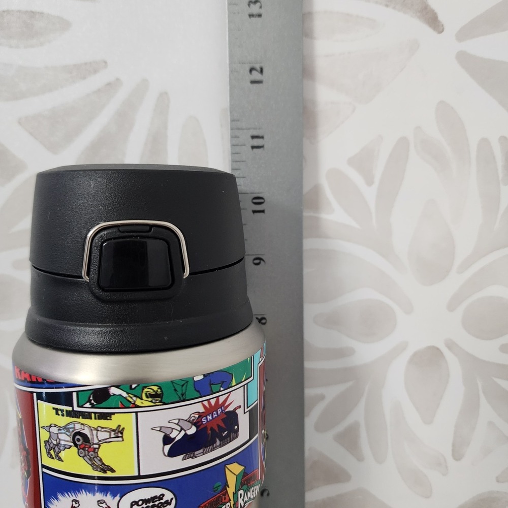 Thermos Funtainer 12oz Stainless Steel Water Bottle Mighty Morphin Power Rangers - Picture 2 of 13